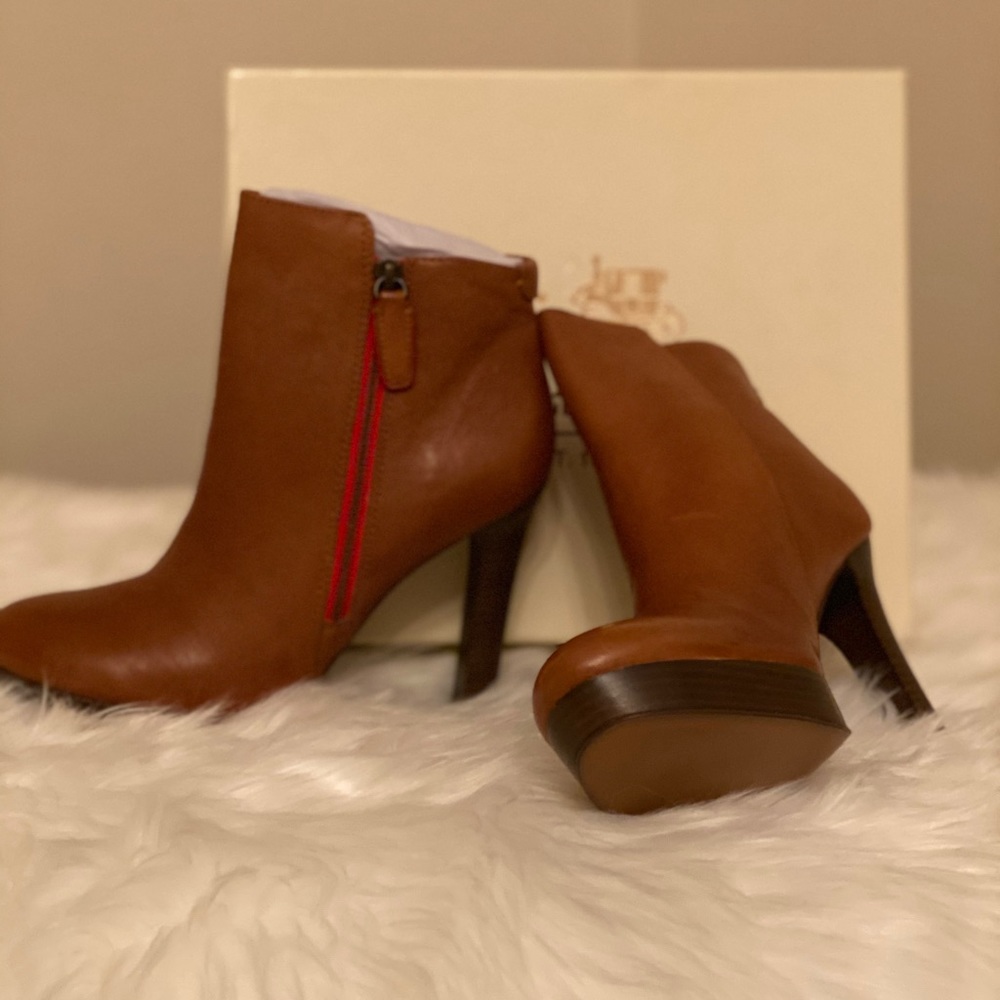 Brand New Coach Leather Ankle Boot